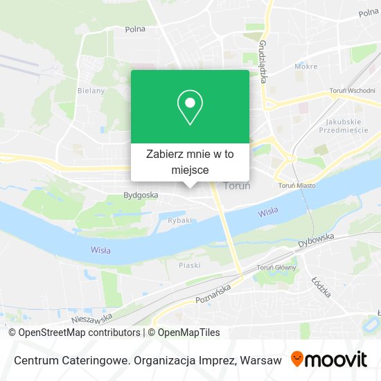 Mapa Centrum Cateringowe. Organizacja Imprez