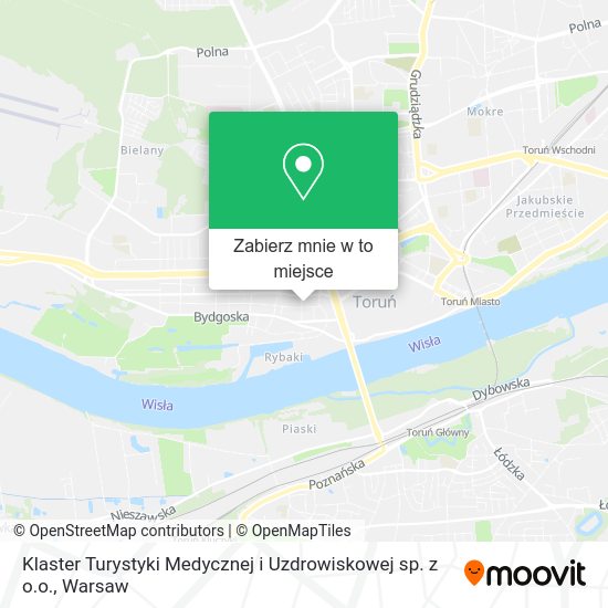 Mapa Klaster Turystyki Medycznej i Uzdrowiskowej sp. z o.o.