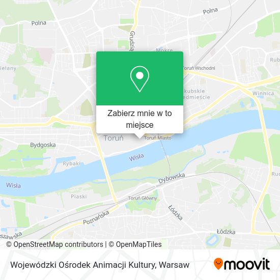 Mapa Wojewódzki Ośrodek Animacji Kultury