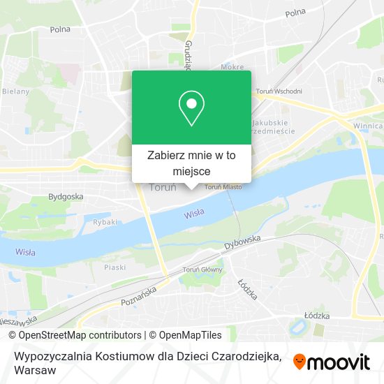 Mapa Wypozyczalnia Kostiumow dla Dzieci Czarodziejka