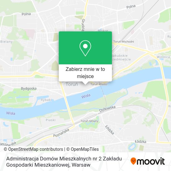 Mapa Administracja Domów Mieszkalnych nr 2 Zakładu Gospodarki Mieszkaniowej