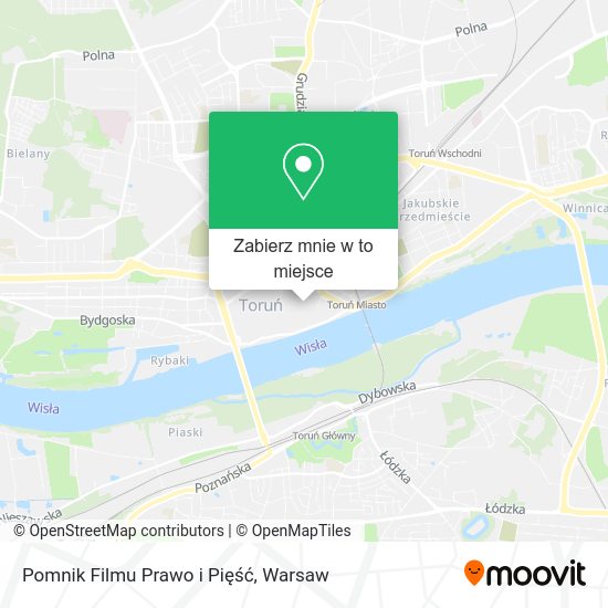 Mapa Pomnik Filmu Prawo i Pięść