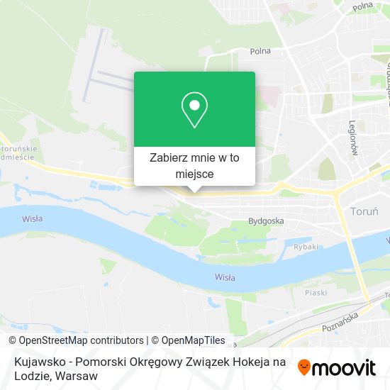 Mapa Kujawsko - Pomorski Okręgowy Związek Hokeja na Lodzie