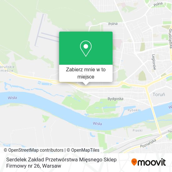 Mapa Serdelek Zakład Przetwórstwa Mięsnego Sklep Firmowy nr 26