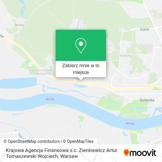 Mapa Krajowa Agencja Finansowa s.c. Zienkiewicz Artur Tomaszewski Wojciech