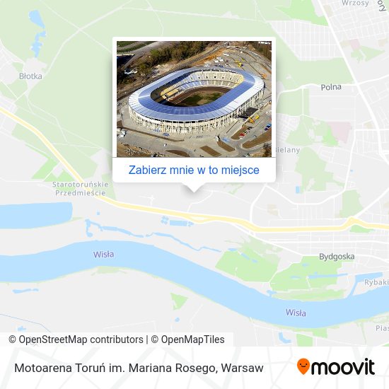 Mapa Motoarena Toruń im. Mariana Rosego