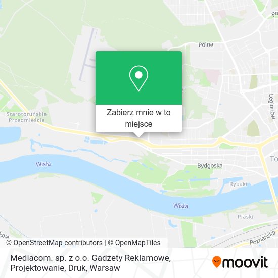 Mapa Mediacom. sp. z o.o. Gadżety Reklamowe, Projektowanie, Druk