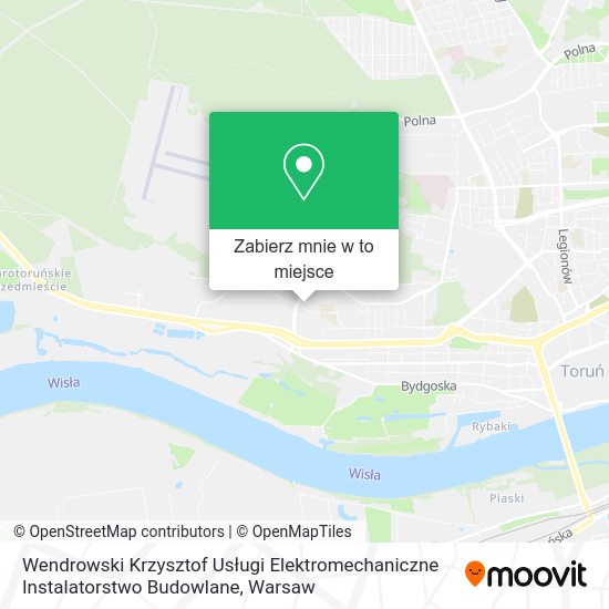 Mapa Wendrowski Krzysztof Usługi Elektromechaniczne Instalatorstwo Budowlane