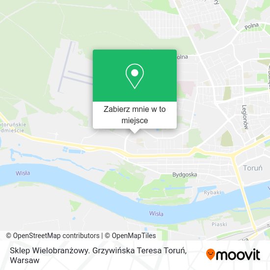 Mapa Sklep Wielobranżowy. Grzywińska Teresa Toruń