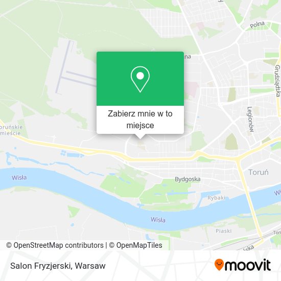 Mapa Salon Fryzjerski