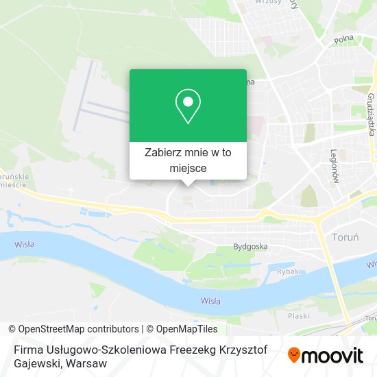 Mapa Firma Usługowo-Szkoleniowa Freezekg Krzysztof Gajewski