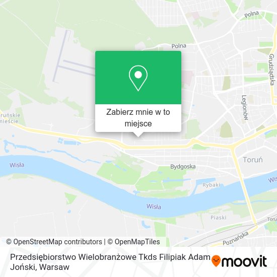 Mapa Przedsiębiorstwo Wielobranżowe Tkds Filipiak Adam Joński