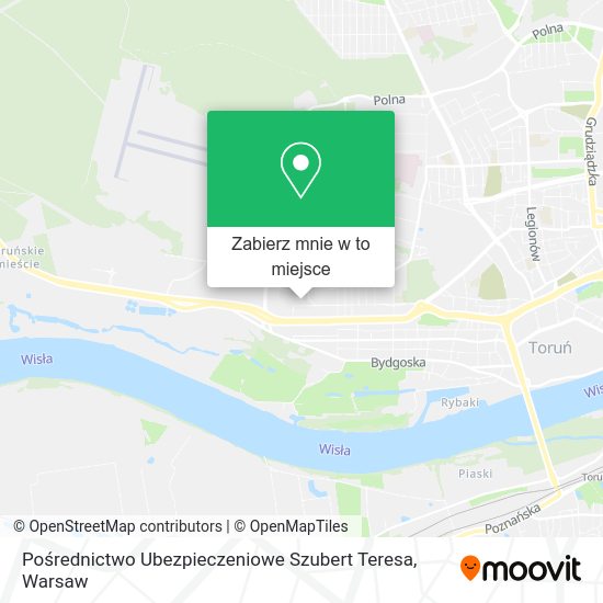 Mapa Pośrednictwo Ubezpieczeniowe Szubert Teresa