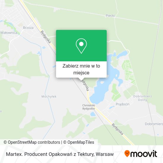 Mapa Martex. Producent Opakowań z Tektury