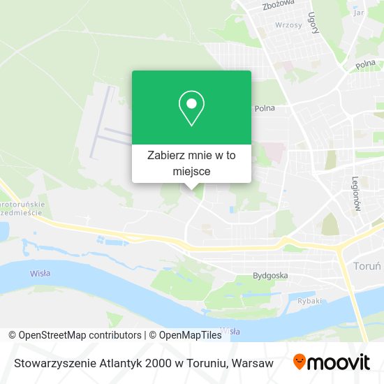 Mapa Stowarzyszenie Atlantyk 2000 w Toruniu