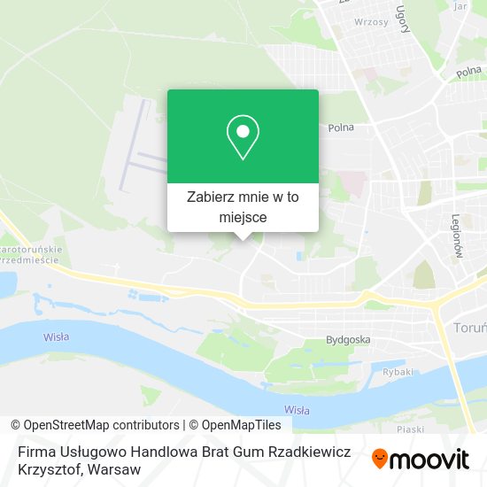 Mapa Firma Usługowo Handlowa Brat Gum Rzadkiewicz Krzysztof