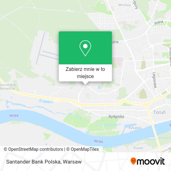 Mapa Santander Bank Polska