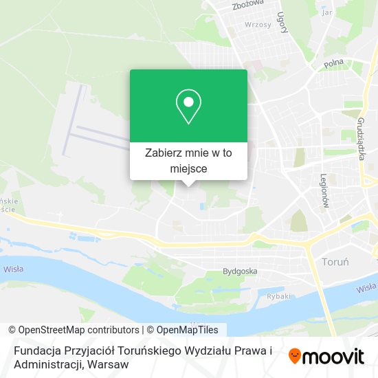 Mapa Fundacja Przyjaciół Toruńskiego Wydziału Prawa i Administracji