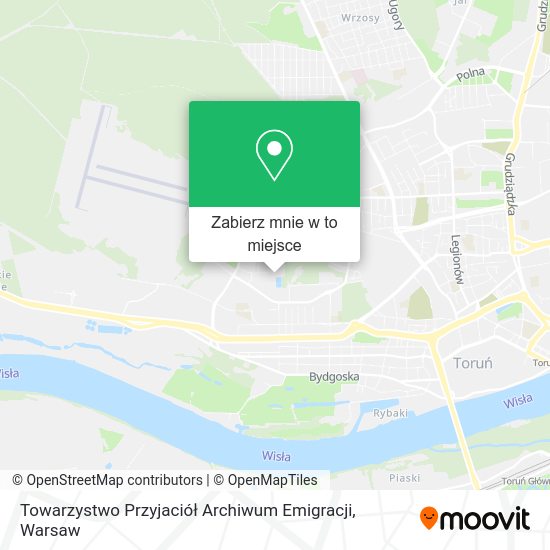 Mapa Towarzystwo Przyjaciół Archiwum Emigracji