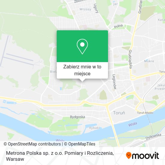 Mapa Metrona Polska sp. z o.o. Pomiary i Rozliczenia