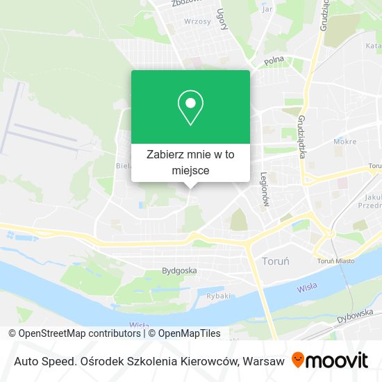 Mapa Auto Speed. Ośrodek Szkolenia Kierowców