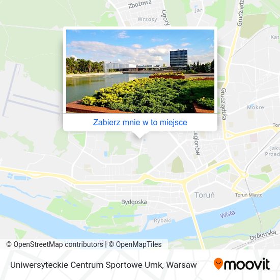 Mapa Uniwersyteckie Centrum Sportowe Umk