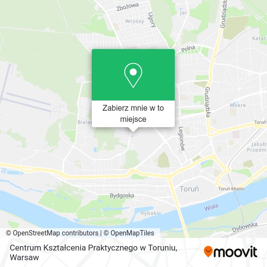 Mapa Centrum Kształcenia Praktycznego w Toruniu