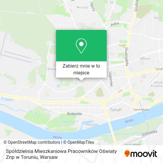 Mapa Spółdzielnia Mieszkaniowa Pracowników Oświaty Znp w Toruniu