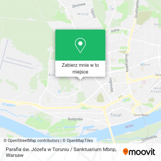 Mapa Parafia św. Józefa w Toruniu / Sanktuarium Mbnp