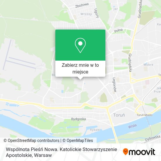 Mapa Wspólnota Pieśń Nowa. Katolickie Stowarzyszenie Apostolskie