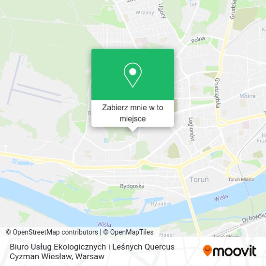 Mapa Biuro Usług Ekologicznych i Leśnych Quercus Cyzman Wiesław