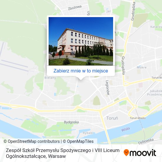 Mapa Zespół Szkół Przemysłu Spożywczego i VIII Liceum Ogólnokształcące