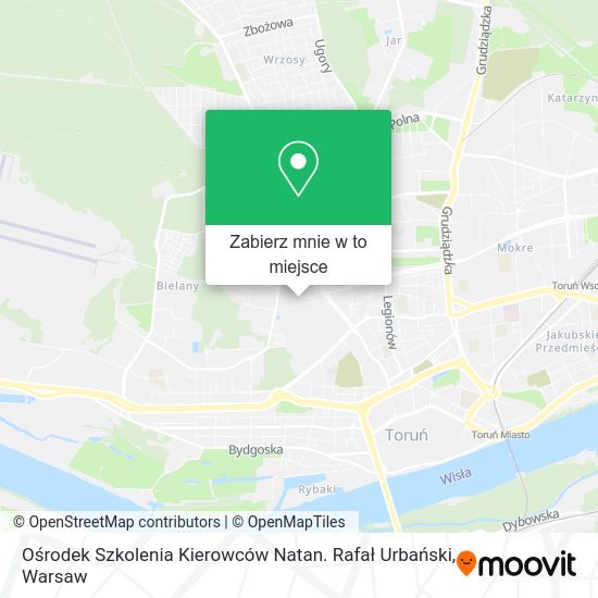 Mapa Ośrodek Szkolenia Kierowców Natan. Rafał Urbański