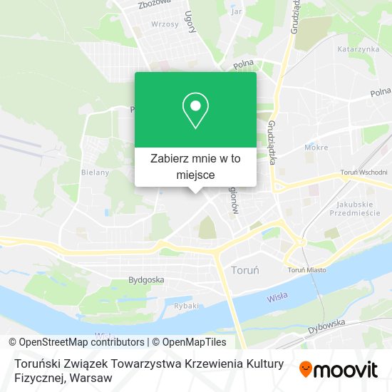 Mapa Toruński Związek Towarzystwa Krzewienia Kultury Fizycznej