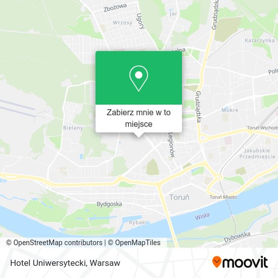 Mapa Hotel Uniwersytecki