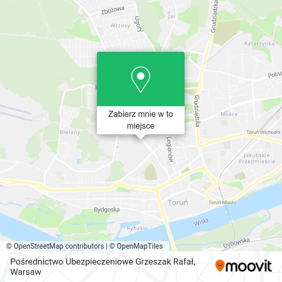 Mapa Pośrednictwo Ubezpieczeniowe Grzeszak Rafał