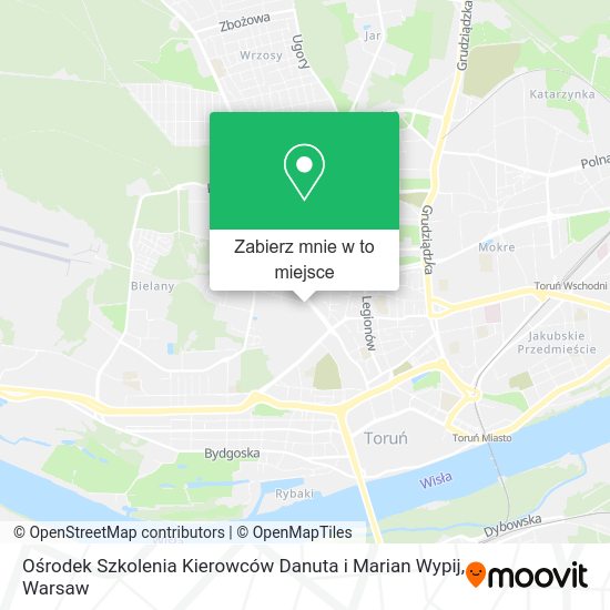 Mapa Ośrodek Szkolenia Kierowców Danuta i Marian Wypij