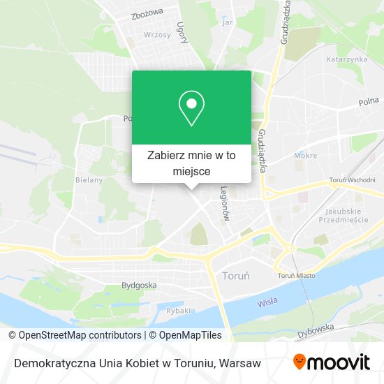 Mapa Demokratyczna Unia Kobiet w Toruniu