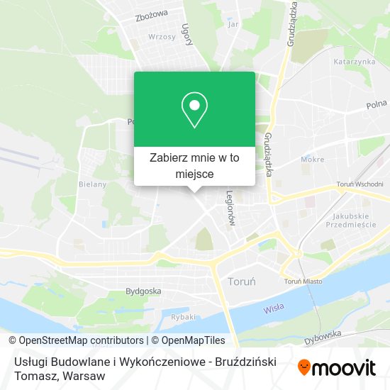 Mapa Usługi Budowlane i Wykończeniowe - Bruździński Tomasz