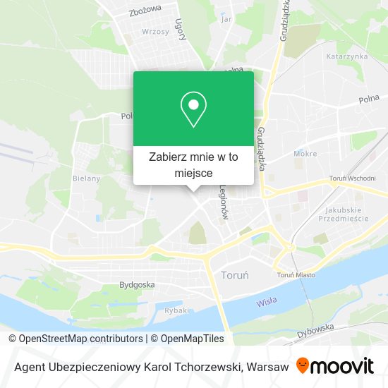 Mapa Agent Ubezpieczeniowy Karol Tchorzewski