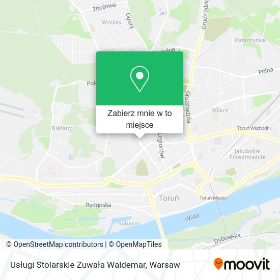 Mapa Usługi Stolarskie Zuwała Waldemar