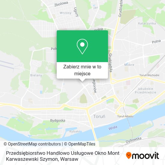 Mapa Przedsiębiorstwo Handlowo Usługowe Okno Mont Karwaszewski Szymon