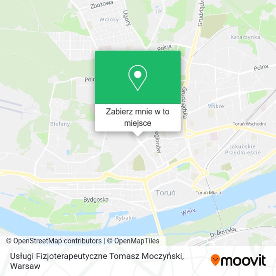 Mapa Usługi Fizjoterapeutyczne Tomasz Moczyński