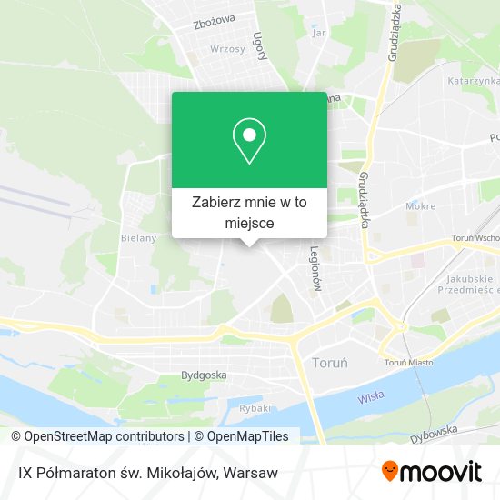 Mapa IX Półmaraton św. Mikołajów