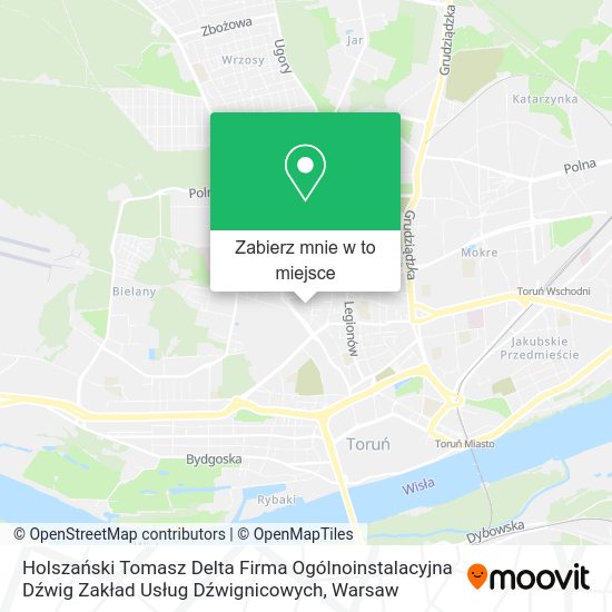 Mapa Holszański Tomasz Delta Firma Ogólnoinstalacyjna Dźwig Zakład Usług Dźwignicowych