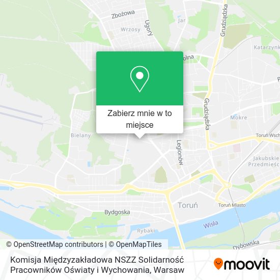 Mapa Komisja Międzyzakładowa NSZZ Solidarność Pracowników Oświaty i Wychowania