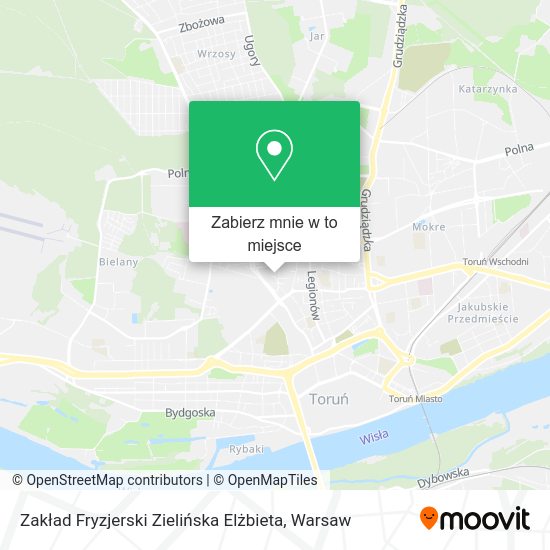 Mapa Zakład Fryzjerski Zielińska Elżbieta