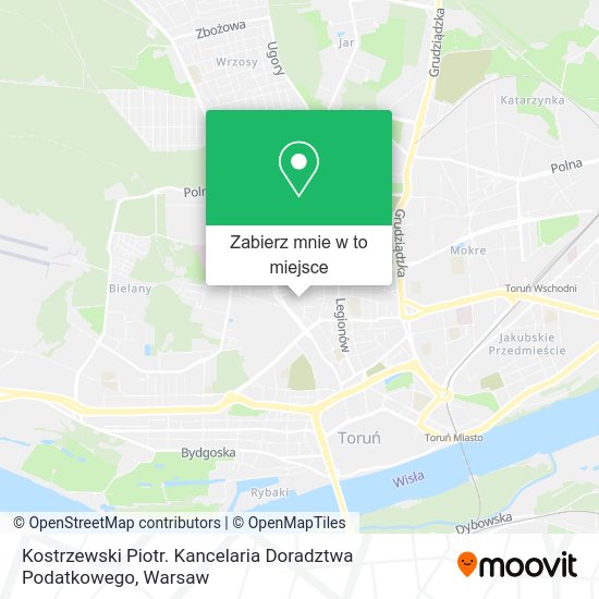 Mapa Kostrzewski Piotr. Kancelaria Doradztwa Podatkowego