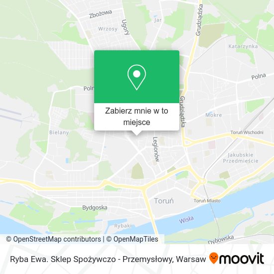 Mapa Ryba Ewa. Sklep Spożywczo - Przemysłowy