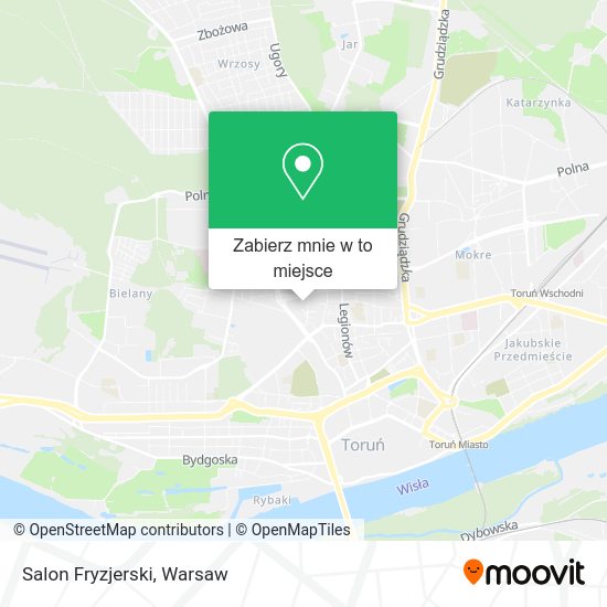 Mapa Salon Fryzjerski